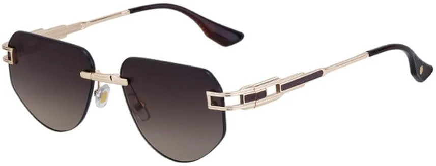 

Модные овальные солнцезащитные очки для женщин и мужчин, винтажные, роскошные, без оправы, металлические, ретро, ​​солнцезащитные очки UV400, SUN1204 Generic, Brown