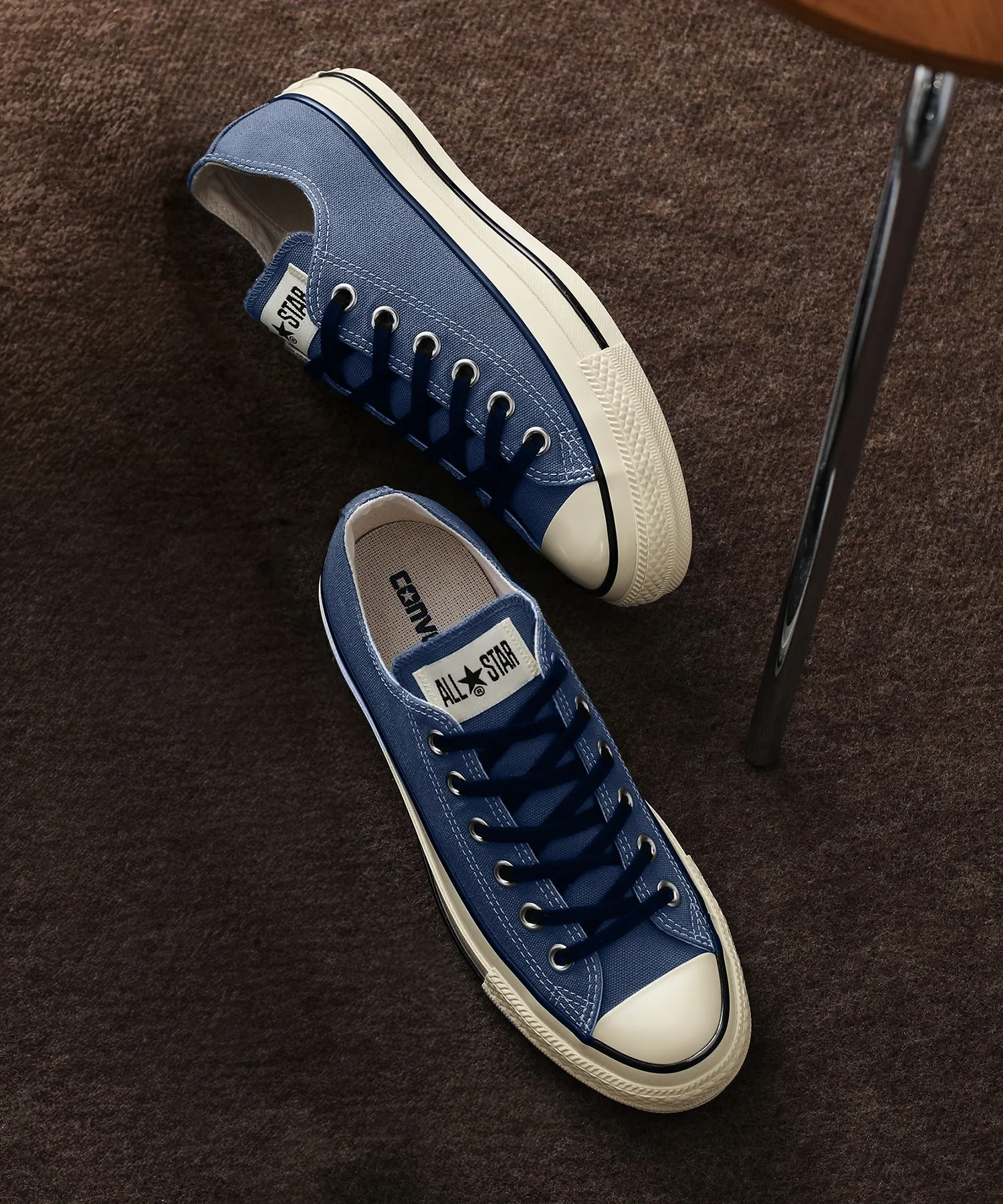 Унисекс кеды CONVERSE ALL STAR AGED CL OX серые — фото 2