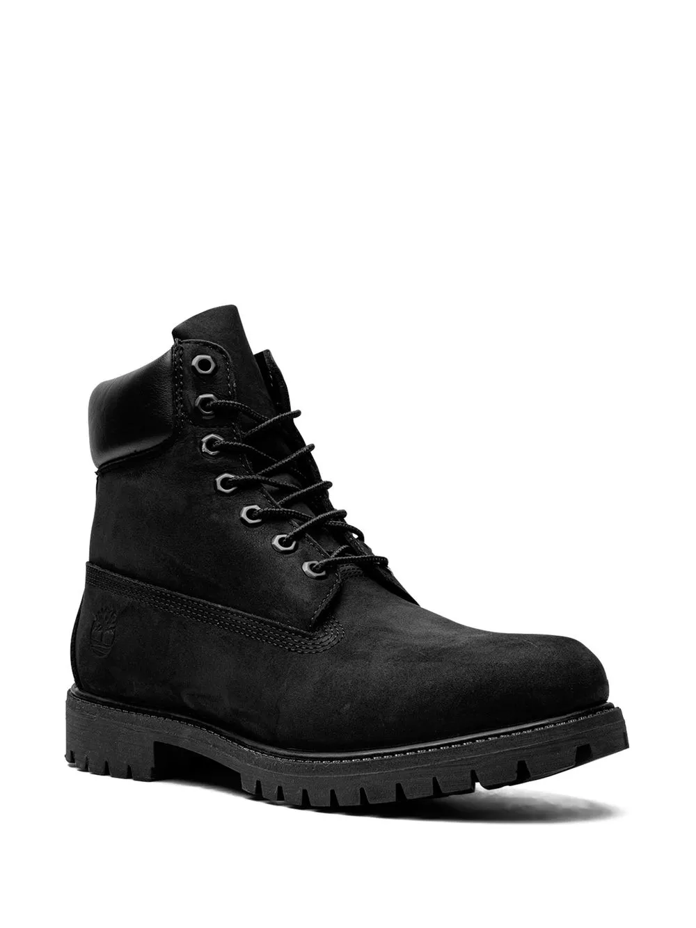 Мужские ботинки Timberland Premium кожаные с логотипом, черный — фото 2
