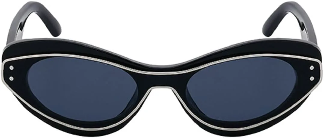 

Женские солнцезащитные очки Melrose Sexy Cat Eye Y2K Punk Sunglasses Luxury Fashion One-Piece Sun Glasses Vintage UV400 Eyewear For Lady ZS-98296, Black Silver