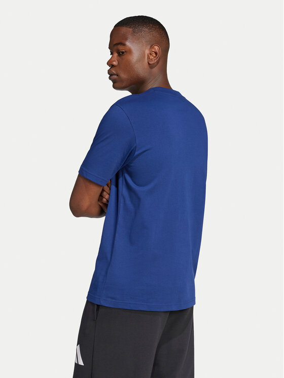 Футболка обычного кроя Essentials Big Logo JE8940 Adidas, синий — фото 3