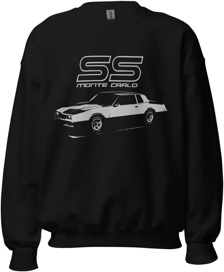

Толстовка 1986 Monte Carlo SS Owner для Chevy Classic Cars, черная JG Infinite