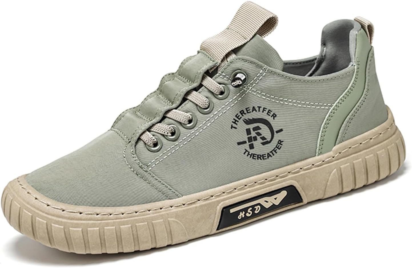 

Мужские повседневные дышащие прогулочные туфли, удобные кроссовки для скейтборда Generic, зеленый