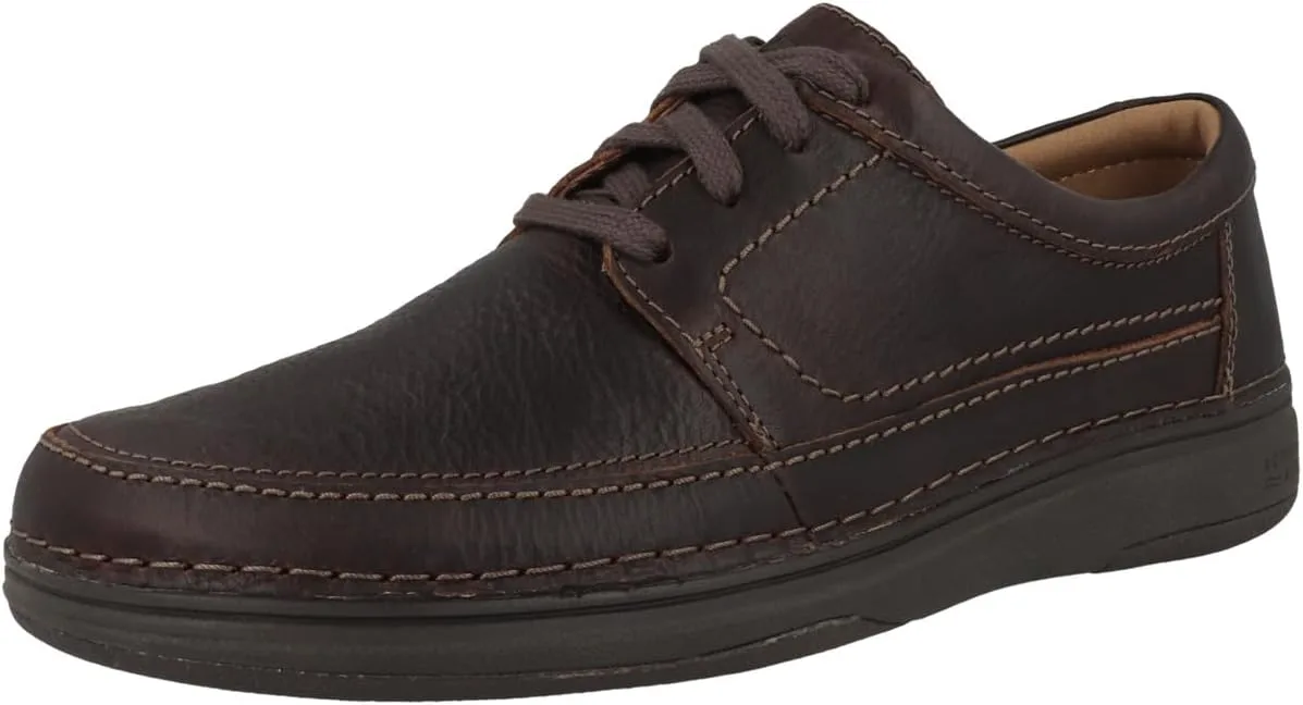 Мужские кожаные туфли Clarks, темно-коричневый — фото 4