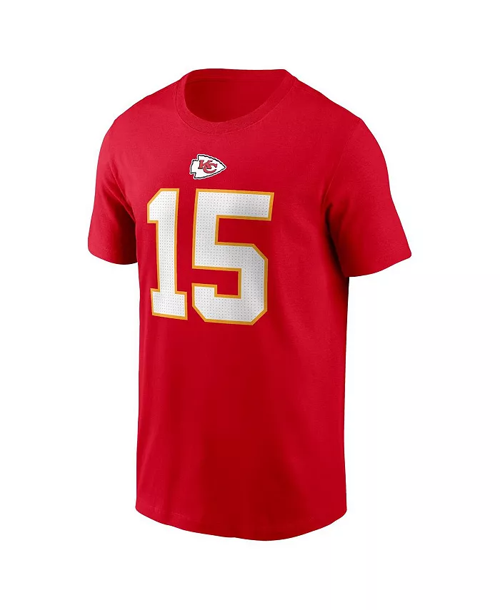 Мужская футболка Patrick Mahomes с именем и номером игрока Kansas City Chiefs, красная Nike — фото 3