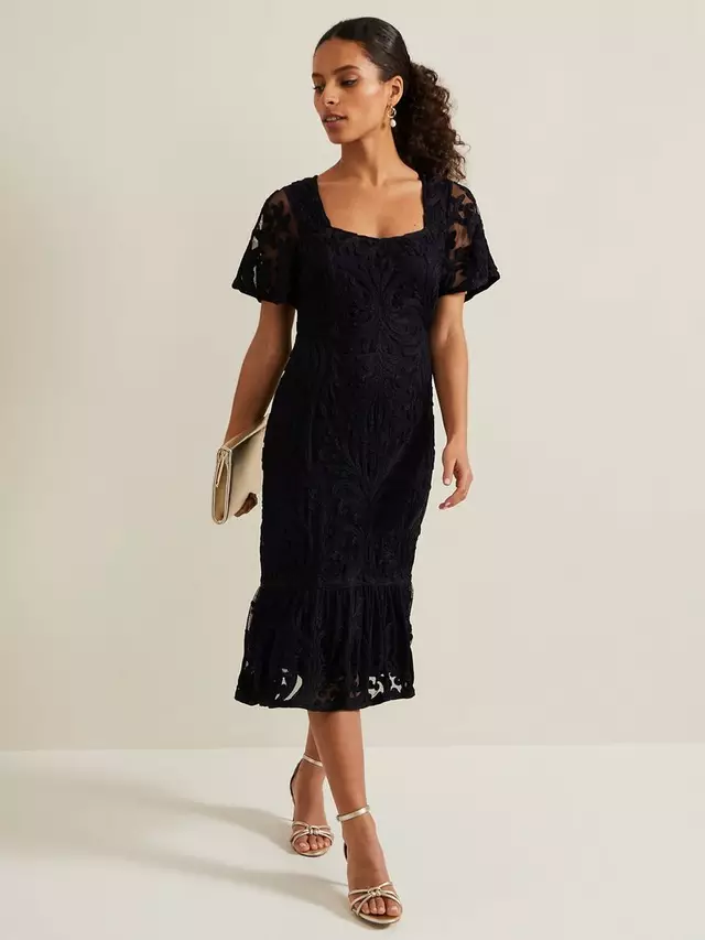 

Платье Phase Eight Petite Matilda Midi, темно-синий
