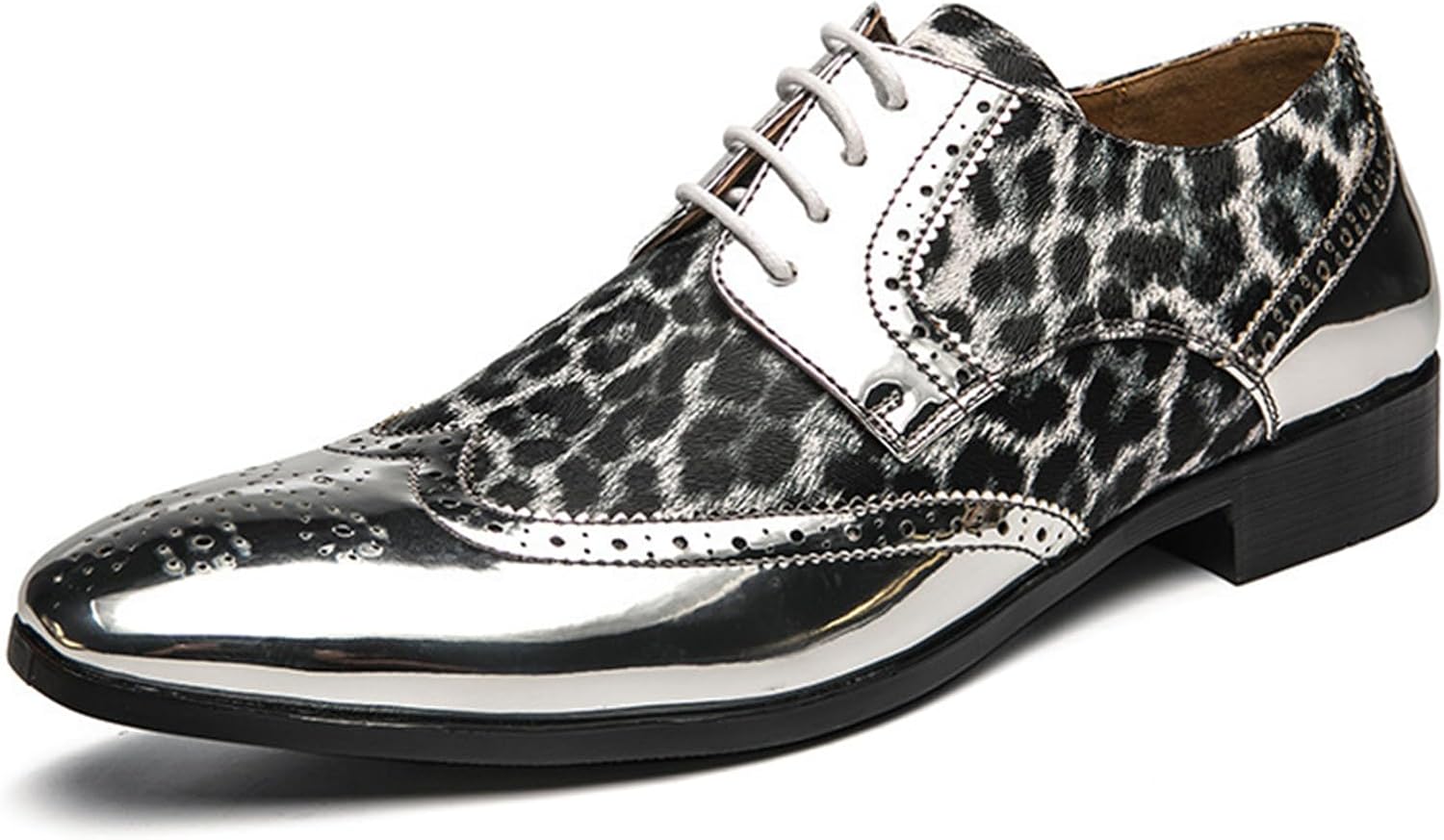 

Мужская обувь ADMLZQQ, балетки из кожи, повседневные комфортные оксфорды, мужская формальная обувь, серебро