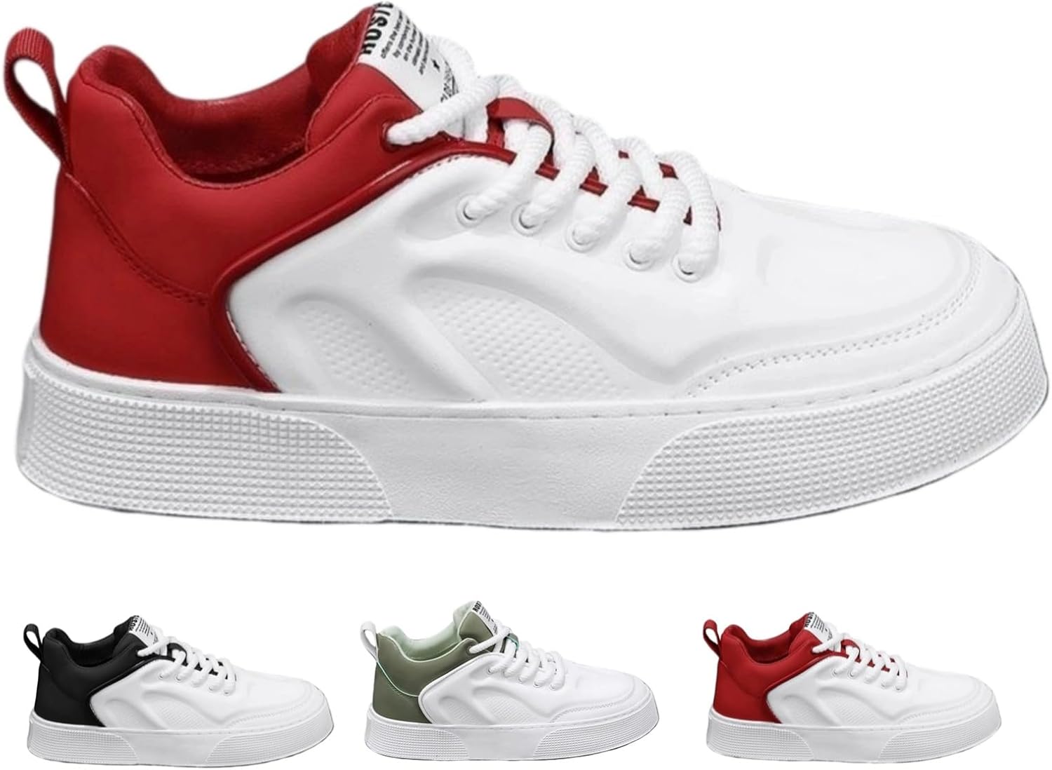 

Мужские и женские повседневные кроссовки на платформе, низкие, удобные, легкие, модные Y2K, спортивные, скейтбордические Macefil, красный