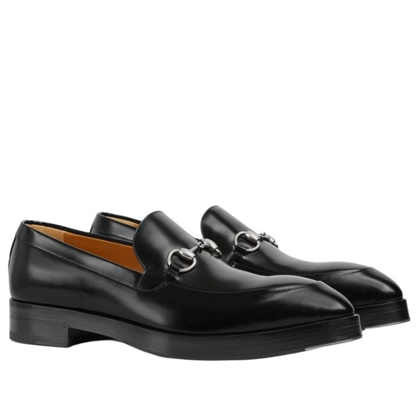 

Кроссовки horsebit loafers Gucci, черный