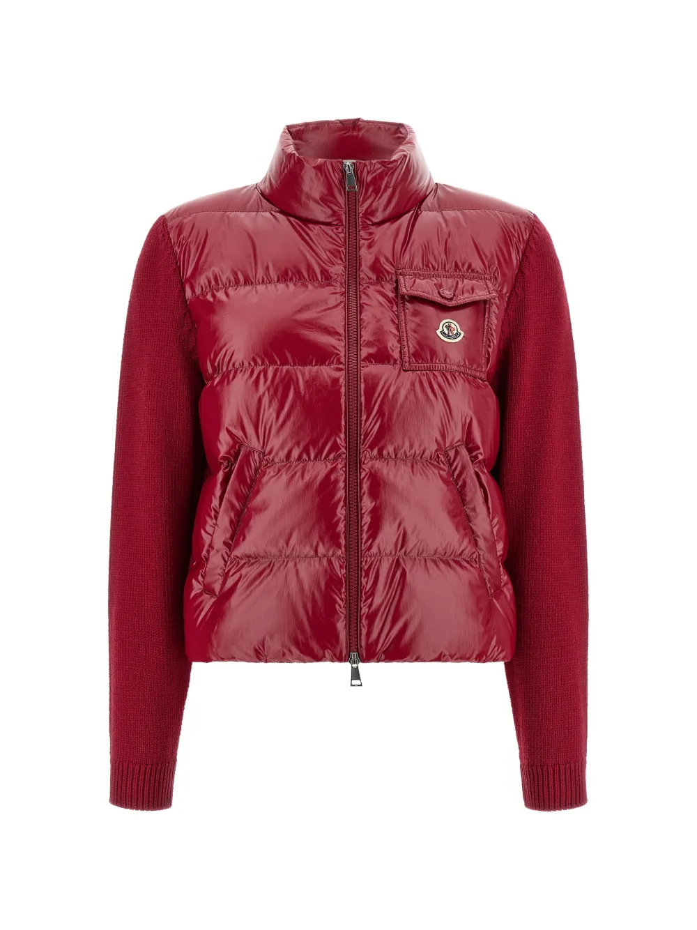 

Стеганый утепленный кардиган Moncler, красный