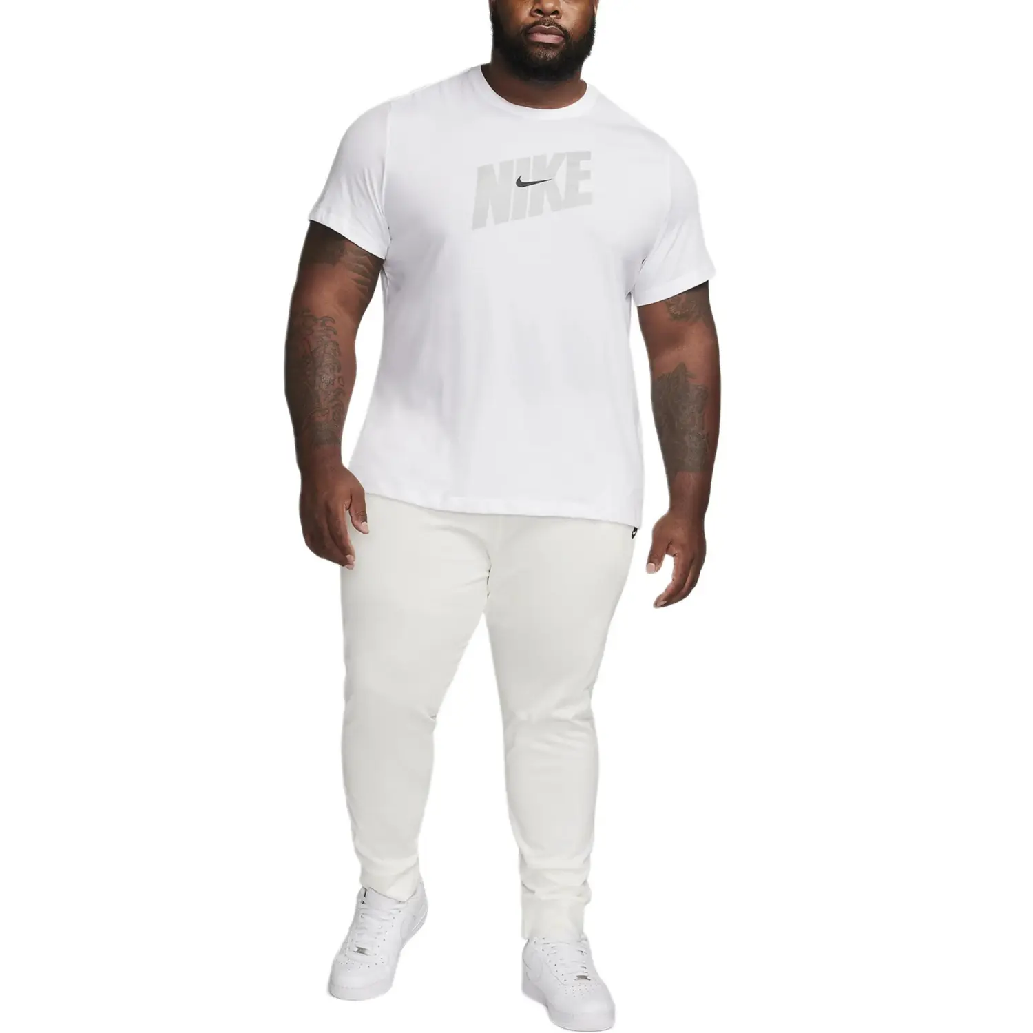 

Трикотажные спортивные штаны мужские белые Nike, белый