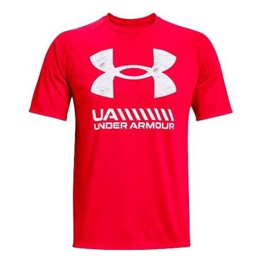 

Футболка velocity graphic logo t-shirt 'red white' Under Armour, красный