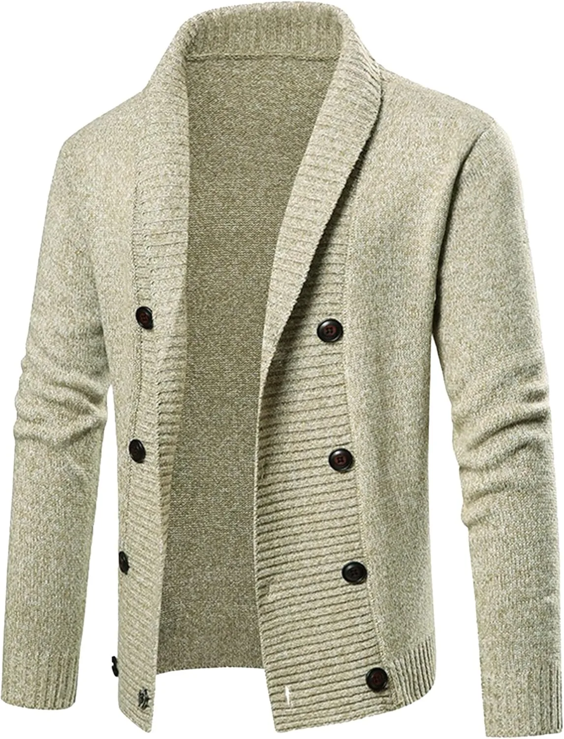 

JEKE-DG мужской двойной воротник кардиган slim fit