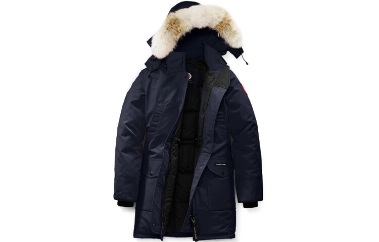 

Женский пуховик Canada Goose, темно-синий