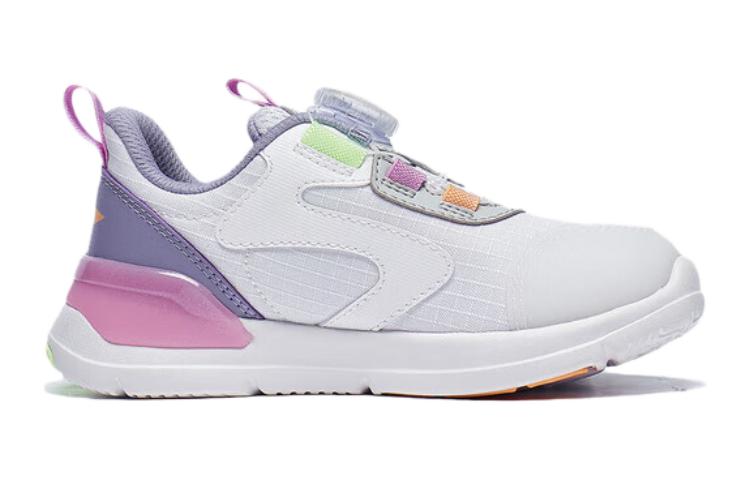 LINING YOUNG Скользостойкие износостойкие детские повседневные ботинки white purple kids' — фото 4
