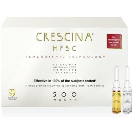 

Ампульный комплекс Crescina HFSC с трансдермической технологией для восстановления роста волос и против выпадения волос 500 шт. — упаковка из 20+20 шт.