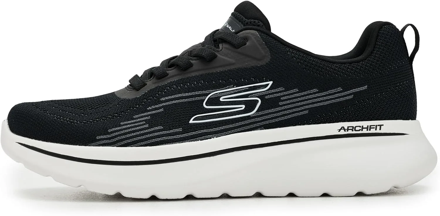 Мужские кроссовки Skechers Go Walk Arch Fit N-Joy Nate, белый/черный — фото 4