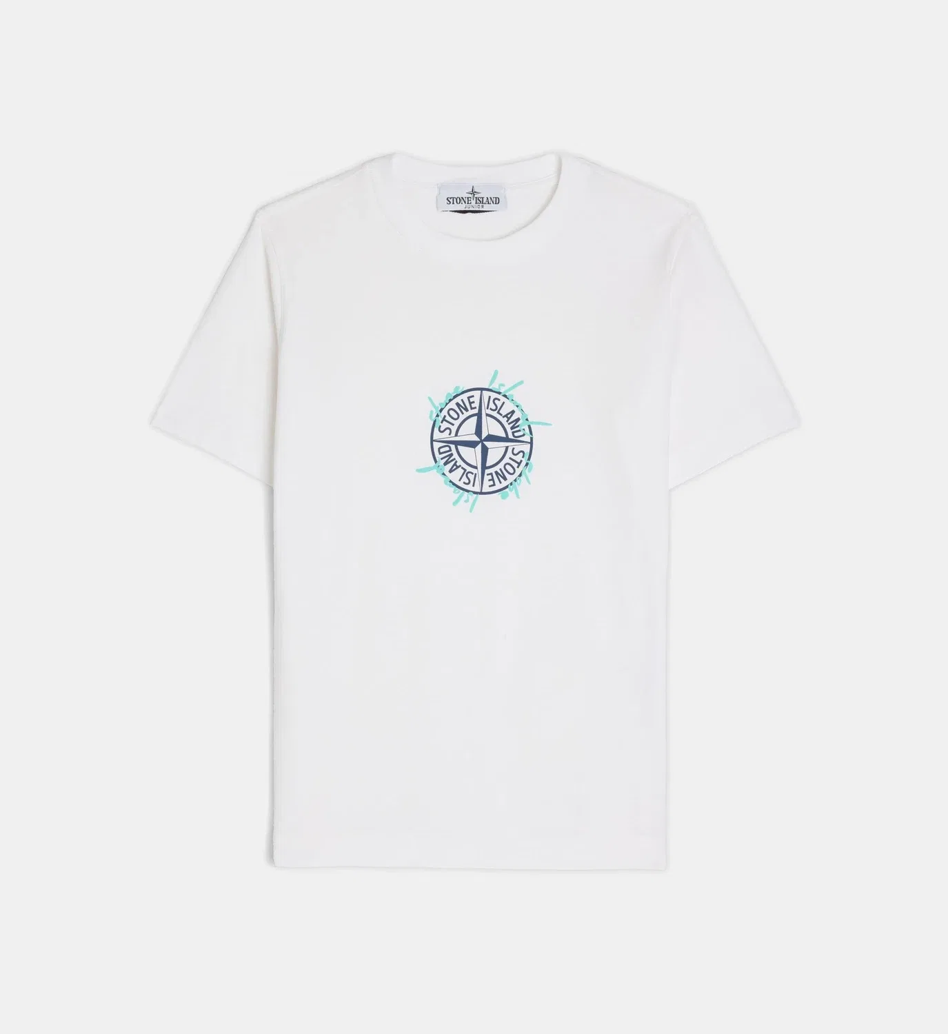 Прямая футболка Boussole Cotton Stone Island, белый