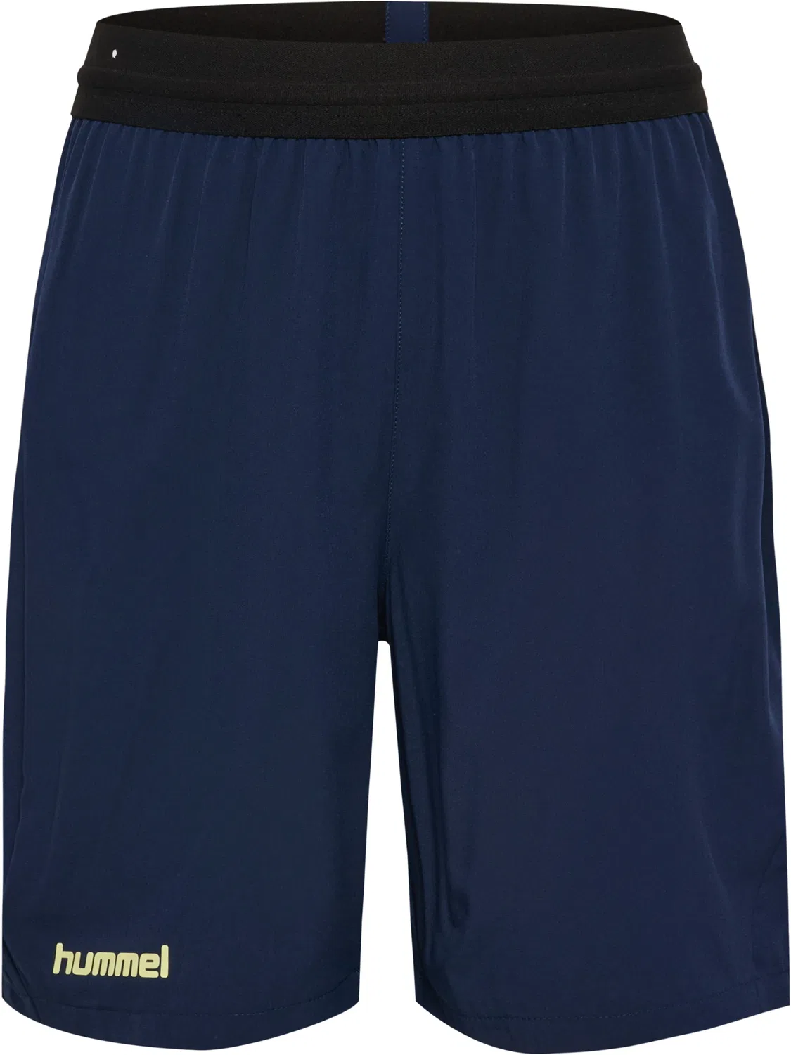 Шорты тренировочные детские Hummel, marine/shadow lime