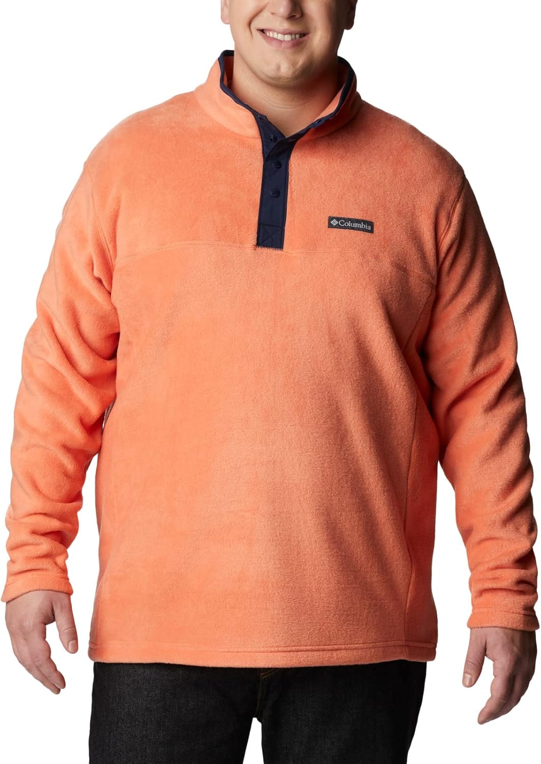 

Columbia мужская куртка Steens Mountain Half Snap, Desert Orange/Collegiate Navy