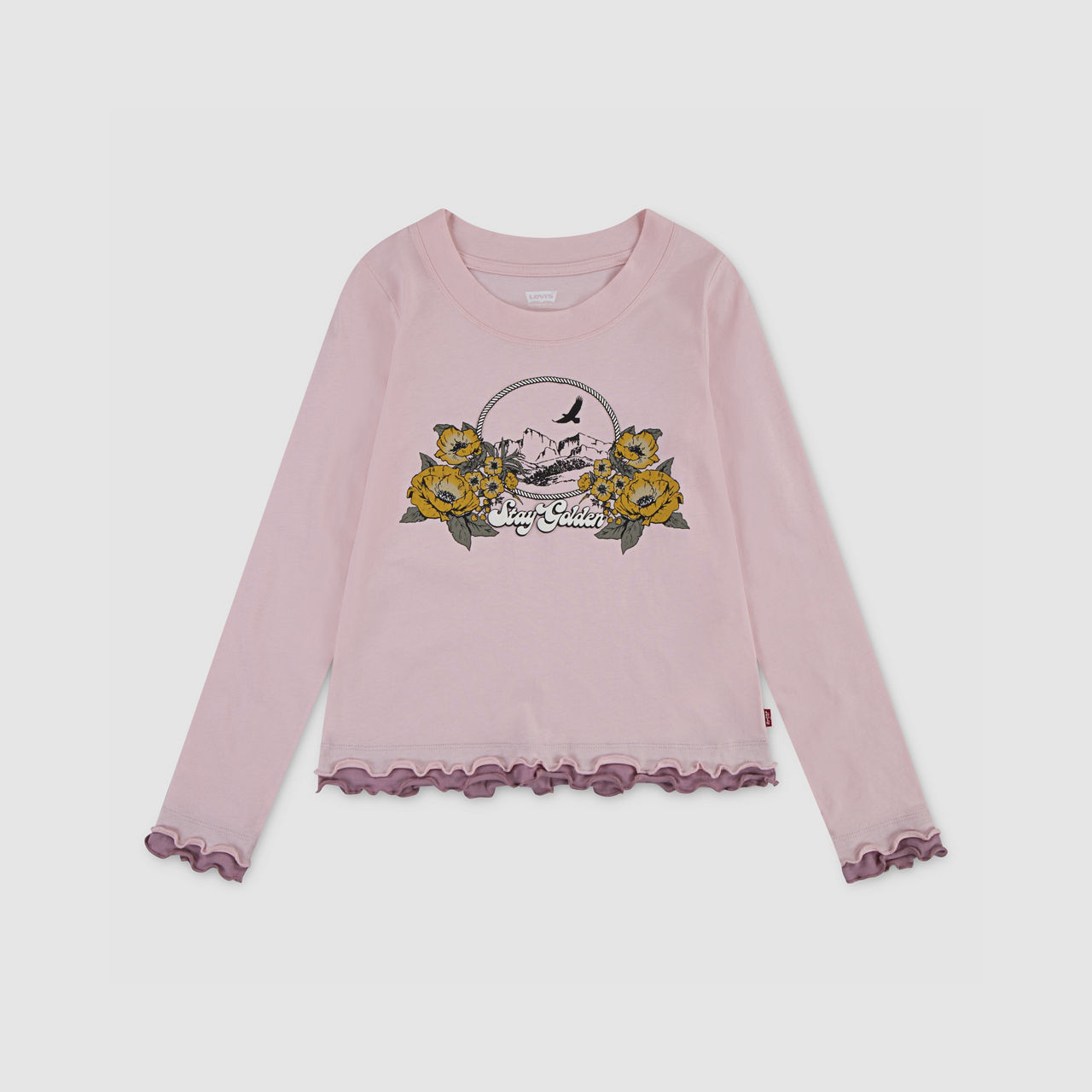 

Футболка Twofer для больших девочек S-xl Levi's, Crystal Rose - Pink