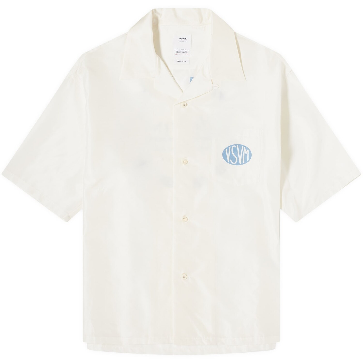 

Рубашка Visvim Crosby Silk Shirt, белый