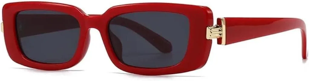 

Солнцезащитные очки с защитой UV400 | Маленькая оправа, градиентные линзы | Для женщин и мужчин, для занятий спортом на открытом воздухе и вождения LXLHWN, Red