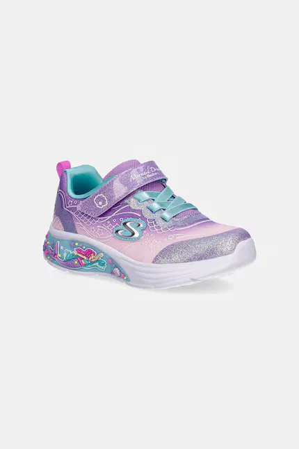 Кроссовки детские с подсветкой MY DREAMERS - LIL MERMAID Skechers, фиолетовый