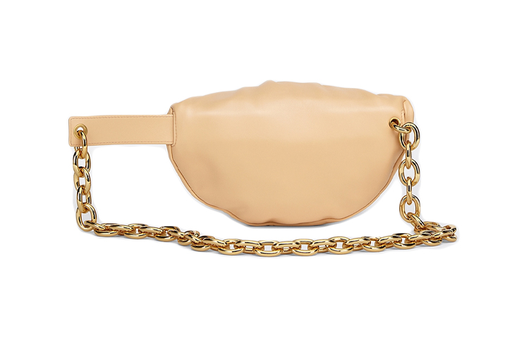 Сумка-кошелек Cloud Bag из телячьей кожи миндального цвета Bottega Veneta — фото 3