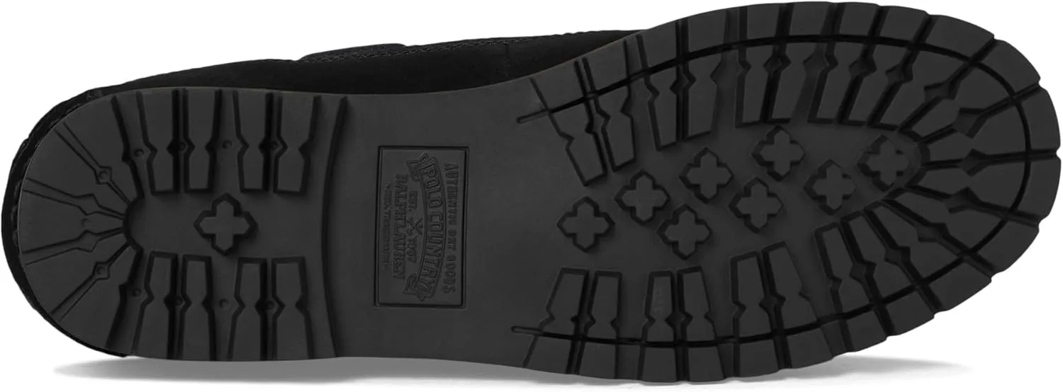 Мужские ботинки POLO RALPH LAUREN Ranger Mid из замши с камуфляжным принтом, черный — фото 3