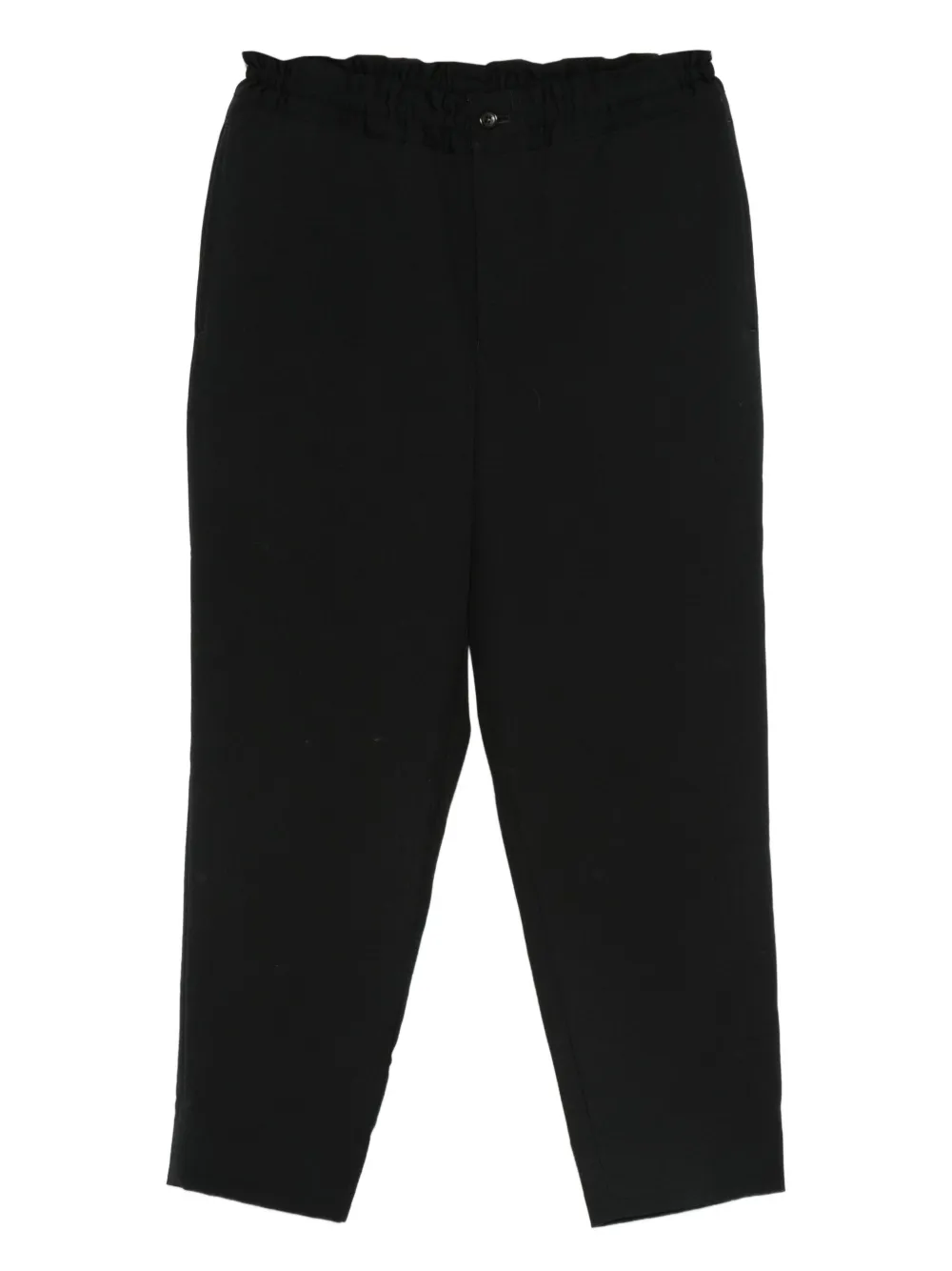 

Шерстяные брюки с эластичным поясом Black Comme Des Garçons, черный