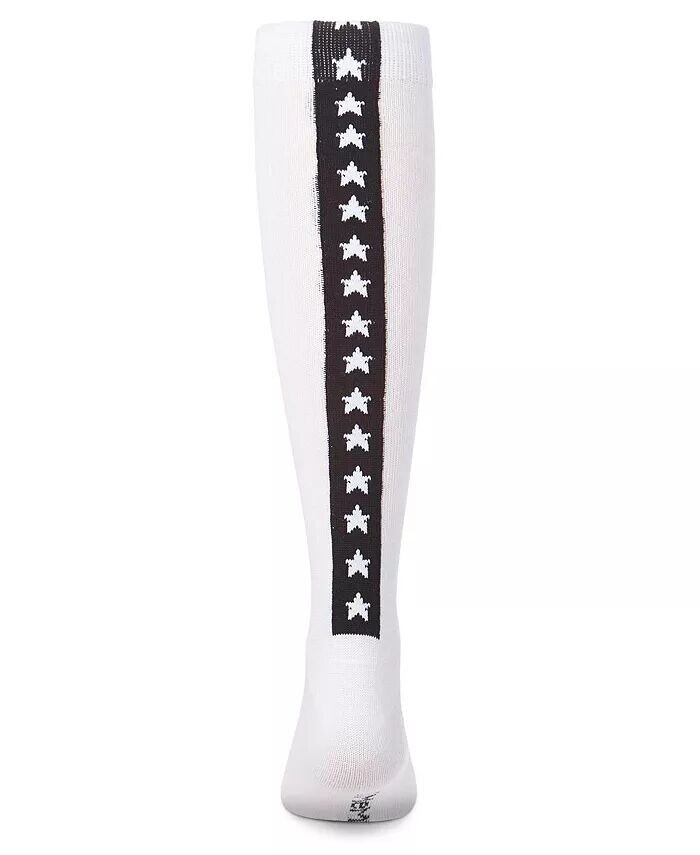 

Носки до колена со звездами для больших девочек Memoi, черный