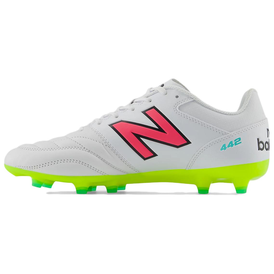 New Balance Бутсы для футбола 442 V2 Pro HG для игры на твердом грунте унисекс, белые