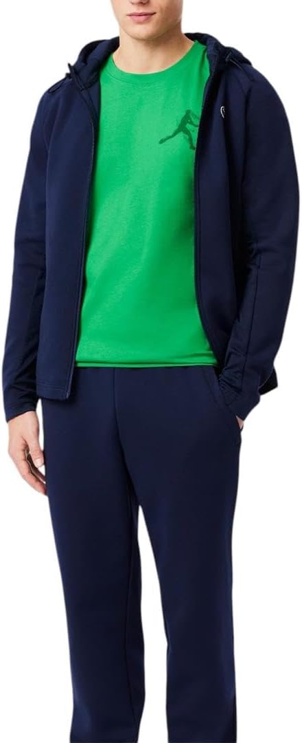Футболка Lacoste Sport Tennis X Novak Djokovic, спортивная для тенниса, ярко-зеленый/зеленый — фото 4