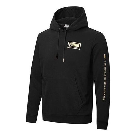 

Толстовка holiday pack crewneck hoodie 'black white' Puma, черный