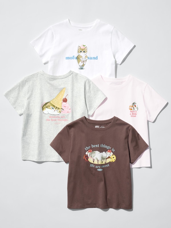 Футболка UT Mofusand Uniqlo, 10 pink — фото 3