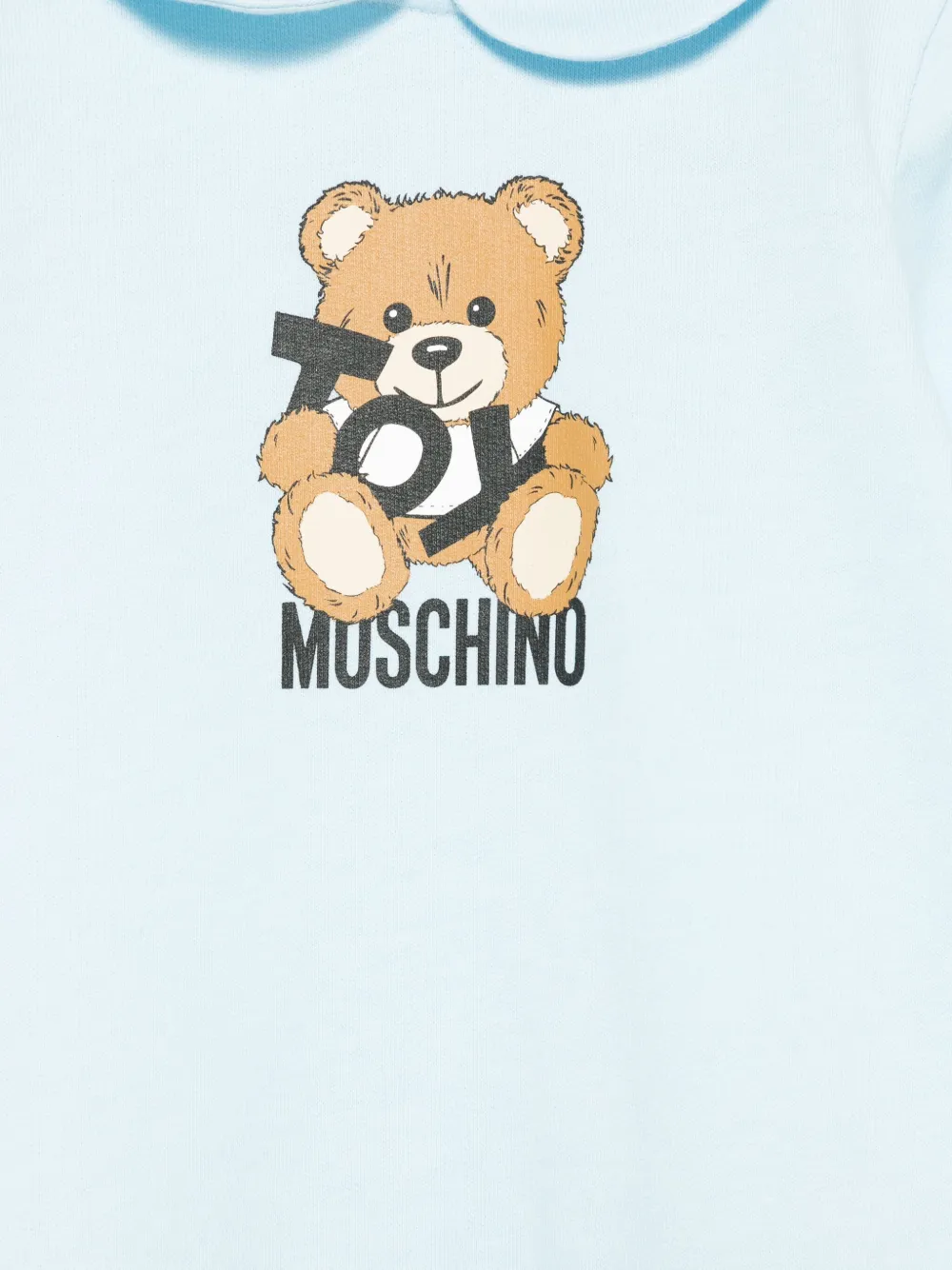 Пижама с узором Moschino Kids, синий — фото 3