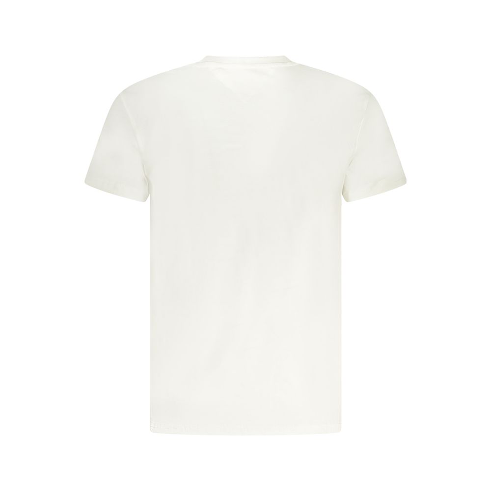 Белая хлопковая мужская футболка Tommy Hilfiger, White — фото 2