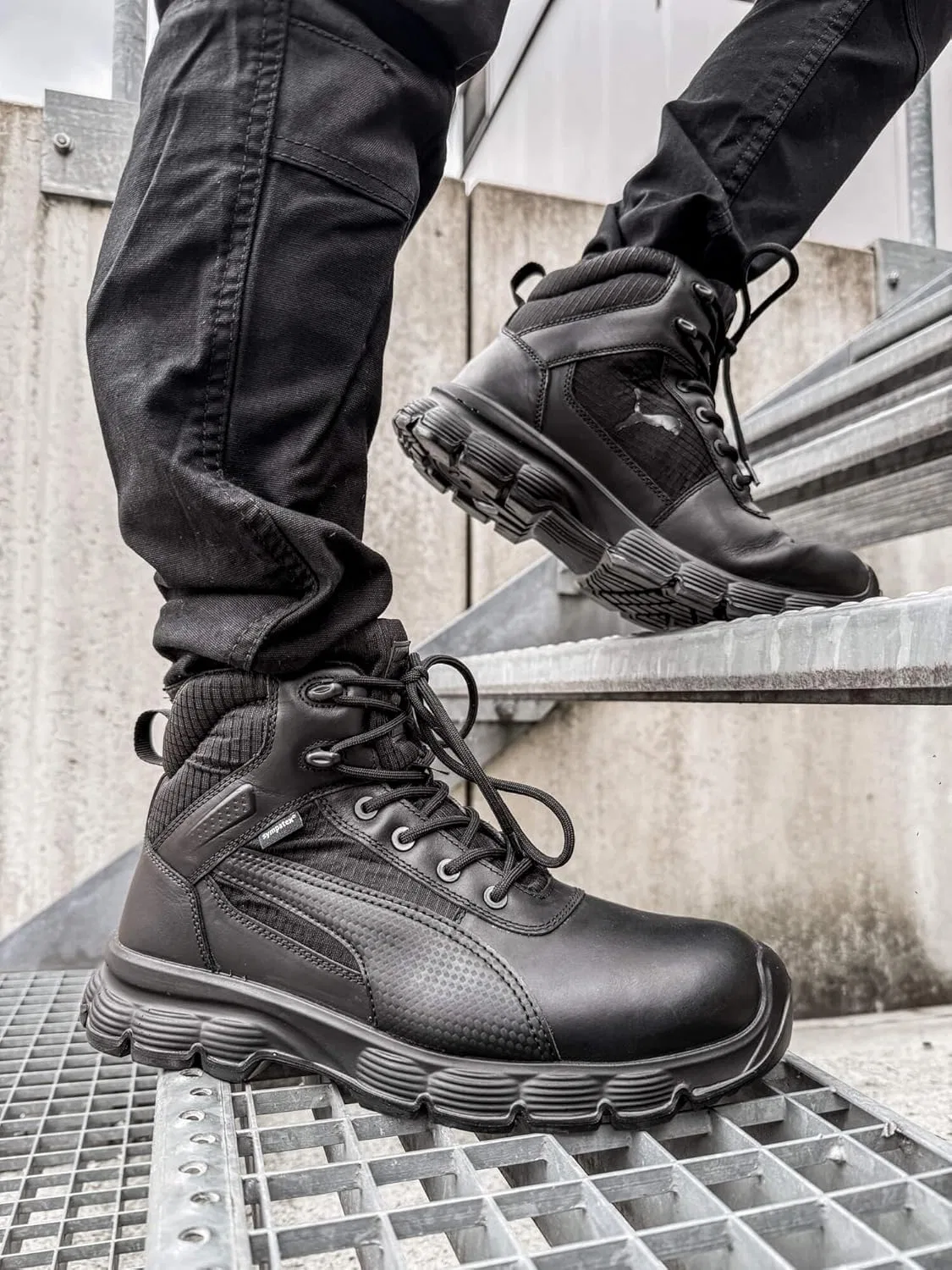 Тактические ботинки PUMA Safety Komando RB LR6 для мужчин - высококачественные ботинки с низкой подошвой. Тактические ботинки для использования в боевых условиях и на открытом воздухе, черный — фото 3