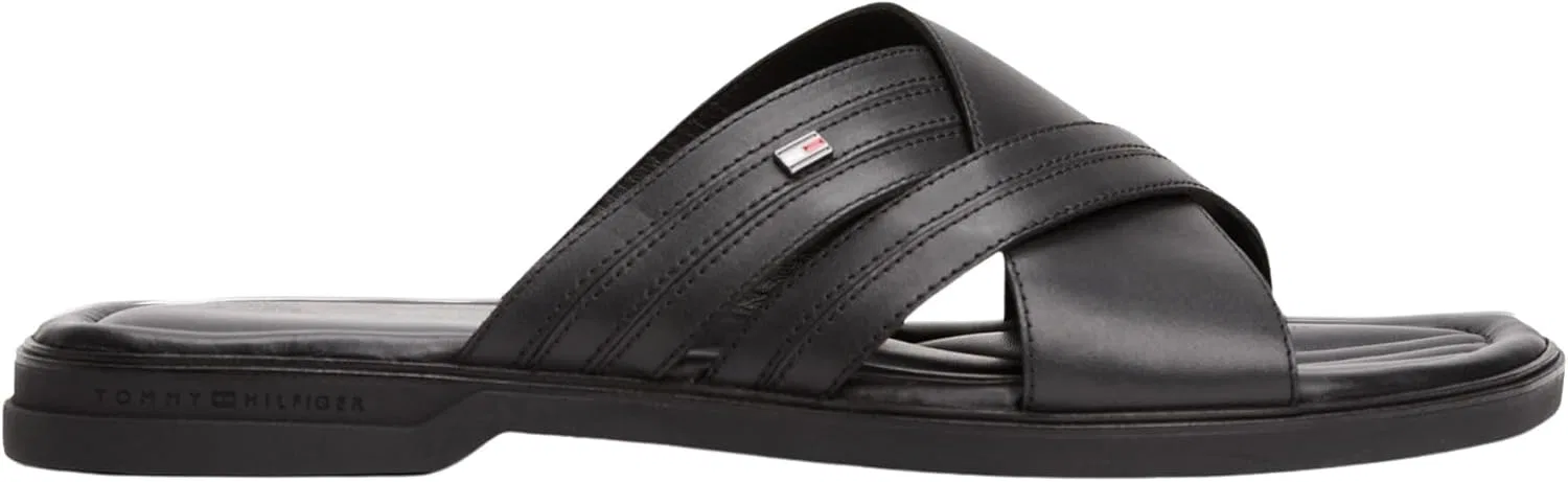 Мужские сандалии Tommy Hilfiger Premium Hilfiger Cc LTH Fm0fm05504 на плоской подошве, Black — фото 4