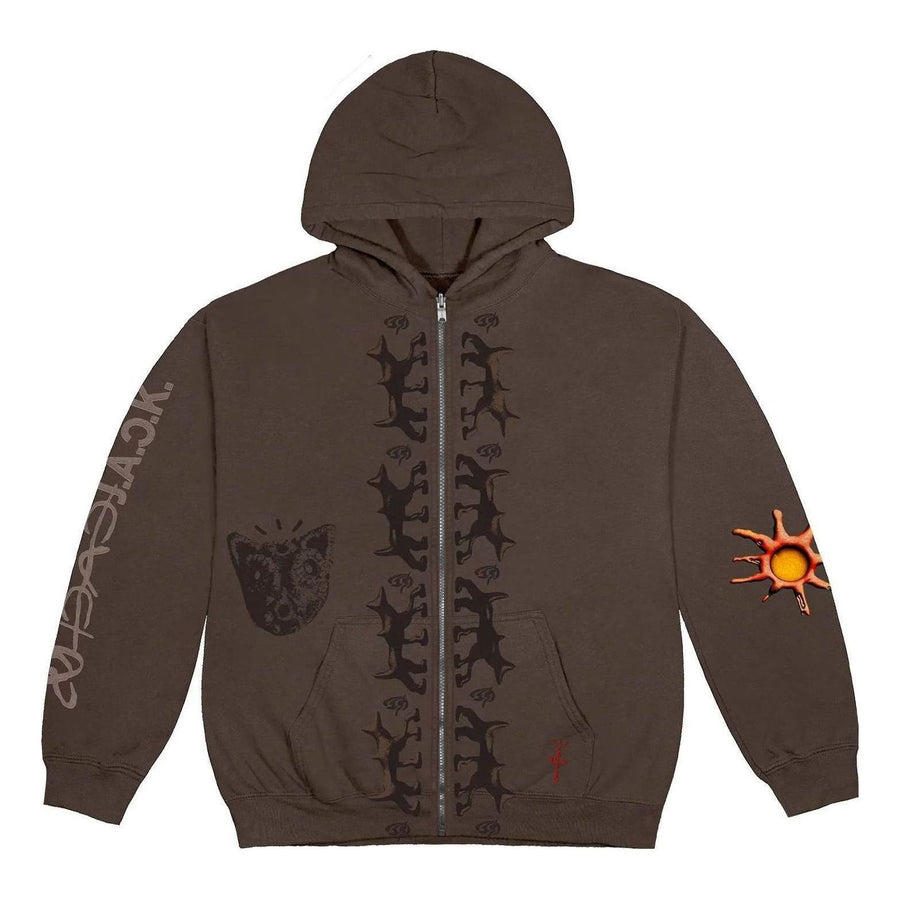 

Куртка Travis Scott Reverse Dog Zip Up Hoodie 'Brown', коричневый