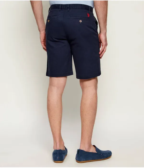 Шорты classic fit Us Polo Assn, темно-синий — фото 4