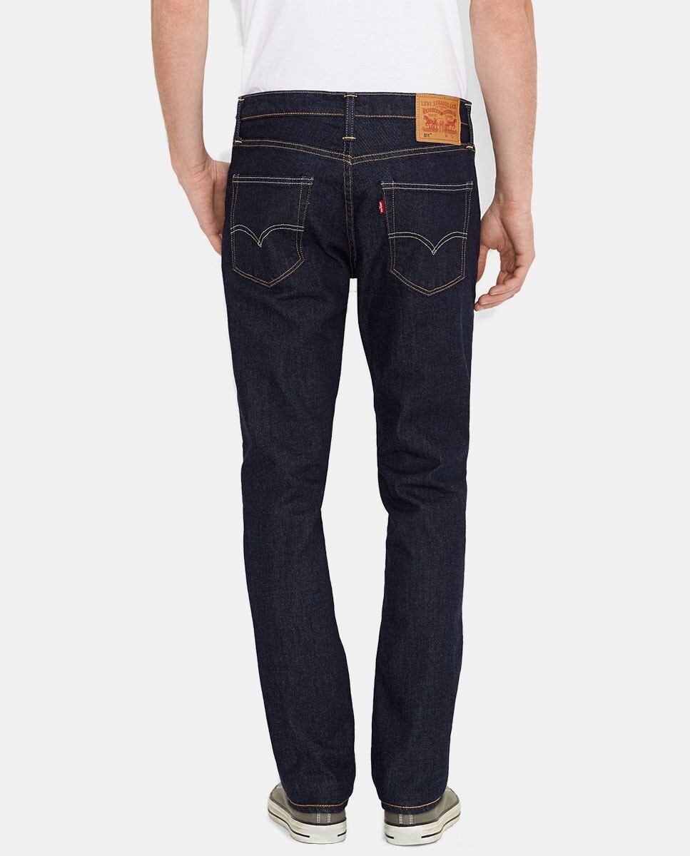 Узкие синие мужские джинсы Levi's 511 Levi's, темно-синий — фото 2
