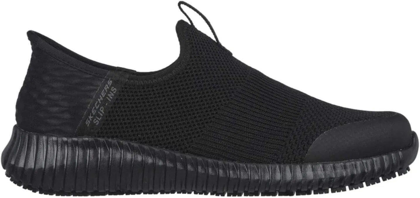 Мужские слипоны Skechers Hands Free Cessnock Rylind SrSneaker, Black Textile — фото 3
