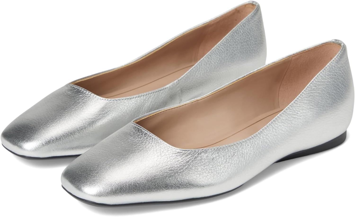 Балетки Naturalizer Chelsea, цвет Silver Leather