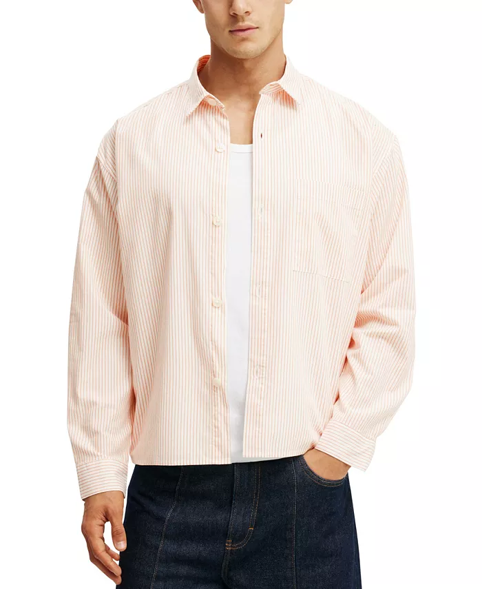 

Мужская рубашка Hampton с длинным рукавом COTTON ON, оранжевый