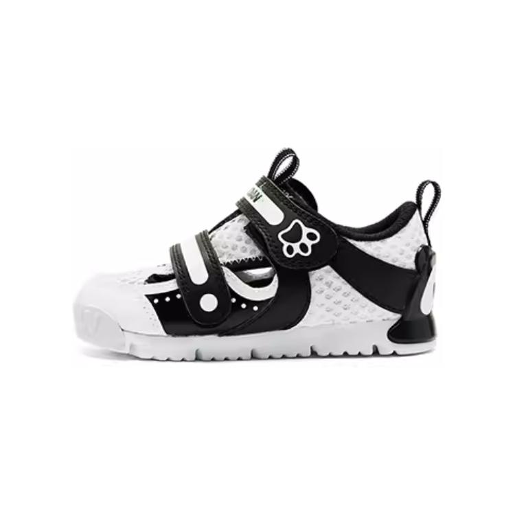 

QIAODAN Противоскользящие износостойкие низкие детские ботинки black white для малышей