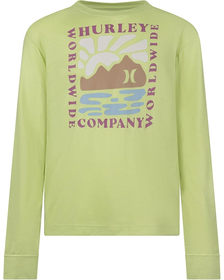 

Лонгслив Hurley Kids Sunset Cutout Long Sleeve Tee, цвет Cool Matcha