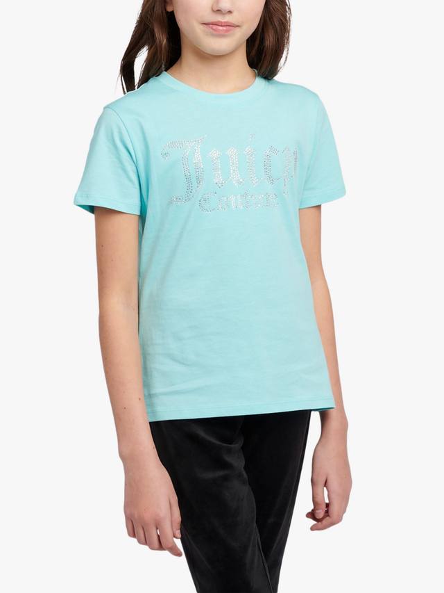 

Детская футболка с пайетками приталенного кроя Juicy Couture, Angel Blue