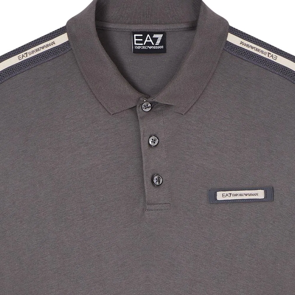 Поло EA7 мужское EMPORIO ARMANI, Gray — фото 3